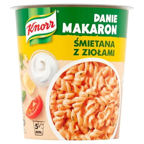 Danie Błyskawiczne Knorr Makaron Śmietana z Ziołami 59G