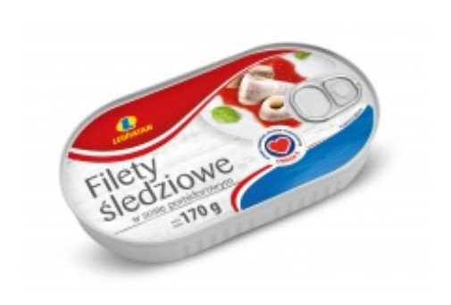 Filety z Śledziowe w Sosie Pomidorowym Lewiatan 170G