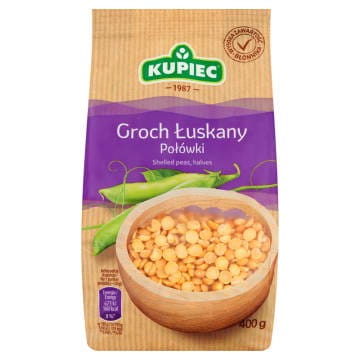 Groch Łuskany Połówki Kupiec 400G