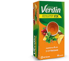 Herabata Verdin Fix Z Cytrusami  (20 torebek)