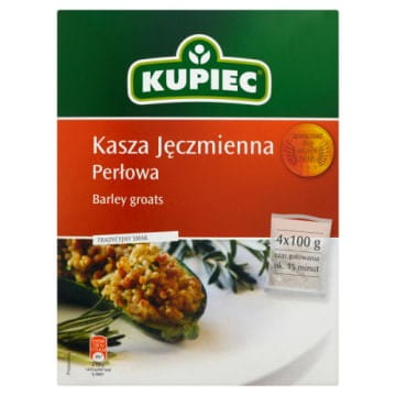 Kasza jęczmienna perłowa 4x100g Kupiec